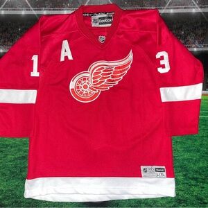 Pavel Datsyuk #13 Detroit Red Wings Reebok Jersey Youth Sz L/XL Preowned